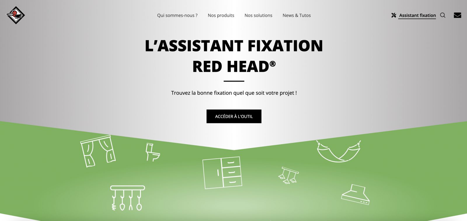 Red Head : Un site de marque et un assistant de fixation